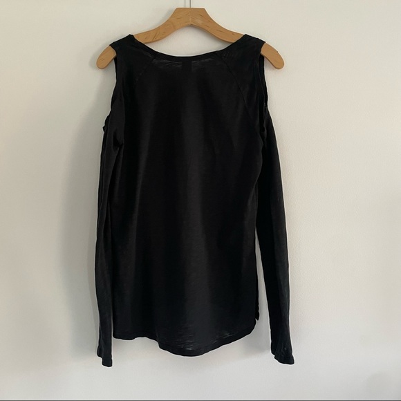 Bobi Modal Cold Shoulder Top - Picture 3 of 6